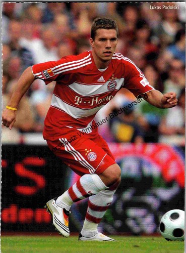Autogrammkarte lukas podolski - autogrammkarte,