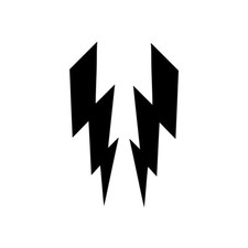 2 x Blitz -  Aufkleber Vinyl Folie Tattoo Auto Folie  Flash Lightning