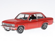 Opel Ascona A 1975 rot Modellauto ABADD130 in Vitrine Hachette 1:43