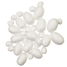 Ostereier Styropor Mix Größe