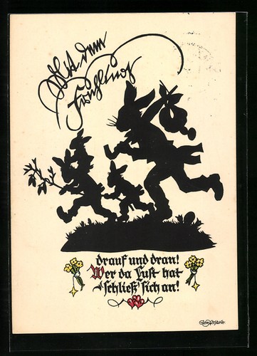 Künstler georg plischke - künstler-ak,