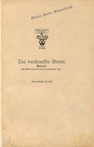 Die verkaufte braut - verkaufte, marsch