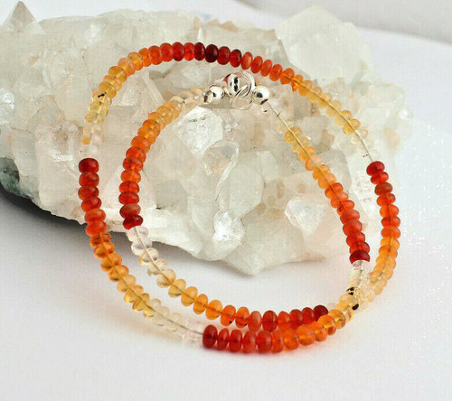 Feueropal kette edelsteinkette - feueropal,
