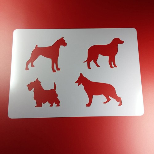 Schablone hund hunde - hunde, dog