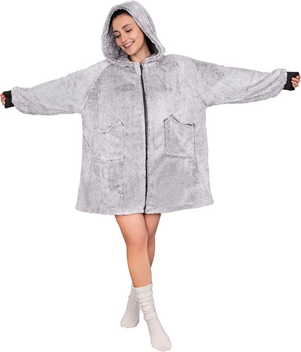 Flauschige hoodie decke - flauschige, mit