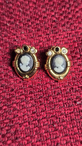 Vintage kamee ohrringe - vintage,