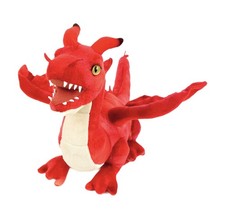 Kuscheltier Drache rot 40 cm Stoffdrache Stofftier Plüschdrache Plüschtier