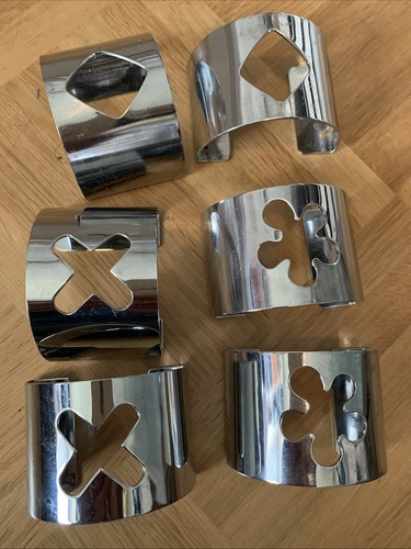 Serviettenringe aus metall - aus, 6