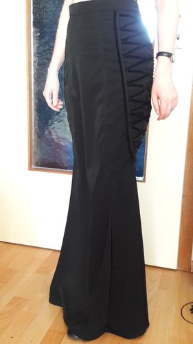 Gothic godetrock schwarz - gothic,
