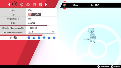 Mew shiny lvl 100 legal - 100,