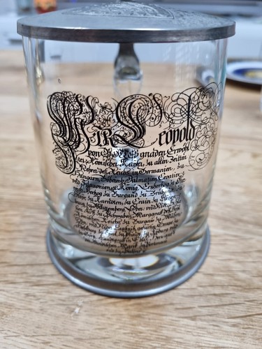 Historischer bierkrug glas - bierkrug,
