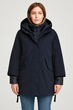 Marc Cain N1 36 38 Parka Jacke Mantel 2in1 dunkelblau