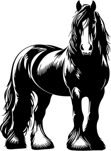 Aufkleber pferd pferdanhänger - pferd,