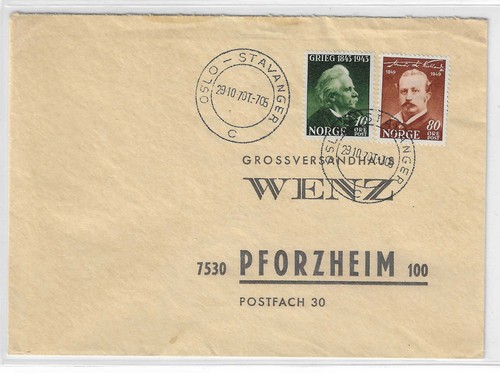 Norwegen bahnpost tpo oslo - norwegen,