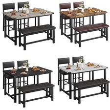 4tlg Esstisch mit 2Stühlen