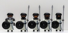 5 x SARAZENE ARABER PERSER SCHWARZ WEISS PLAYMOBIL zu Saladin vs Kreuzritter RAR