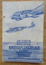 Kleines Buch / Deutsche Italienische Englische Kriegsflugzeuge Flugzeugerkennung