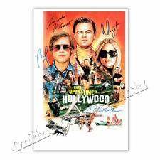 Once Upon a Time in Hollywood +  Brad Pitt, Leonardo DiCaprio  +  Autogrammfoto
