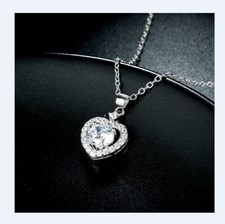 Damen Halskette Kette Schmuck Hochzeit Liebe 925 Silber