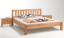 BETT KERNBUCHE MASSIV GEÖLT 140X200 DOPPELBETT EHEBETT  BETTGESTELL