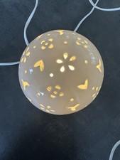 Tischlampe, Kugellampe Leuchte weiß 18 cm Porzellan Formano