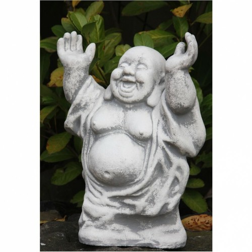Steinfigur happy buddha - steinfigur,