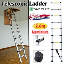 Aluleiter Mehrzweckleiter Teleskopleiter Stehleiter 9 Sprossen Leiter