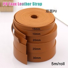 PU-Kunstlederband doppelseitigem Bandbesatz, 10/15/20/25/30mm Breite, 6 Farben