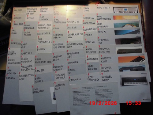 Keyboards zeitschrift karten - keyboards,
