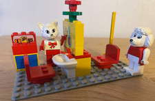 LEGO 3623 Fabuland - Frisier-Salon mit Cathy Katze und Paula Pudel von 1988