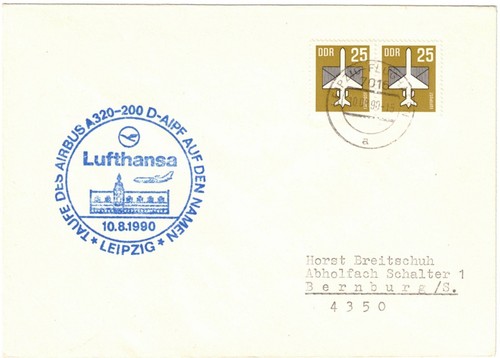 Ddr leipzig brief mit sst - leipzig,