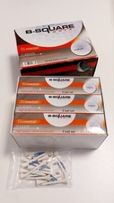 NEU 24 neue Golfbälle und Tees NEU B-SQUARE GOLF Ti-metal C 95/428 24