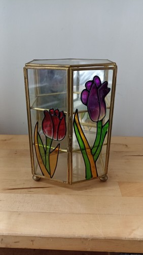 Vintage sechseckige glas - sechseckige, &
