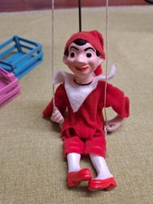 12 Vintage Czech Marionette Puppen  Theater Figuren 