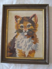 Stickbild katze braunen - stickbild,