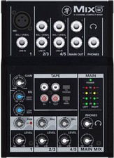 Mackie Mix 5 Konsolen-Mischpult DJ-Pult 5 Kanäle Cinch Mikrofon 1687169