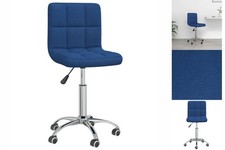Bürostuhl Drehbar Blau Stoff