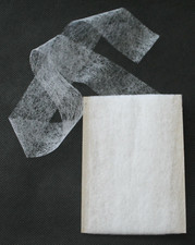 Saumband, Saumfix zum Aufbügeln, Bügelvlies beidseitig beschichtet in Weiß