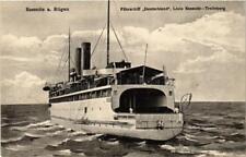 CPA AK SASSNITZ Fahrschiff