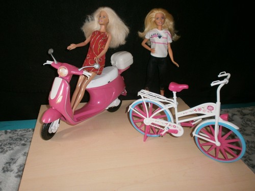 Barbie motorroller fahrrad und - barbie,