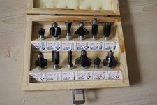 Edessö HM Fräserset 12 teilig mit 8 mm Schaft für Oberfräsen mit 8 mm Spannzange