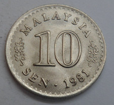 Malaysia 10 Sen, 1981 ## K-E7
