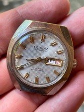 LORENZ AUTOMATIK HERREN UHR 35MM SELTEN TAG UND DATUM