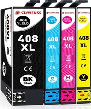 4 Druckerpatronen für Epson WorkForce Pro WF-C4810DTWF