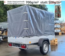 Aufbau Spriegel & Hochplane Anthrazit 1m für Böckmann TPV EU2 EB2 Anhänger 