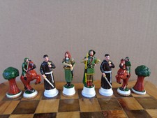 Schachfiguren Zinn-Blei-Legierung ,Robin Hood
