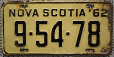 Nova Scotia Nummernschild