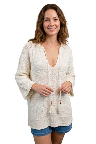Damen tunika zara häkel - damen-tunika, häkel-look