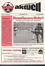 Fussball-Programmheft   74/75