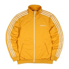 Adidas Beckenbauer Jacke Gelb Weiß Firebird Seltene Farbkombi Vintage Retro